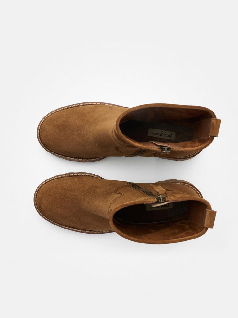 Stiefelette Soft Suede Toffee, Ansicht oben