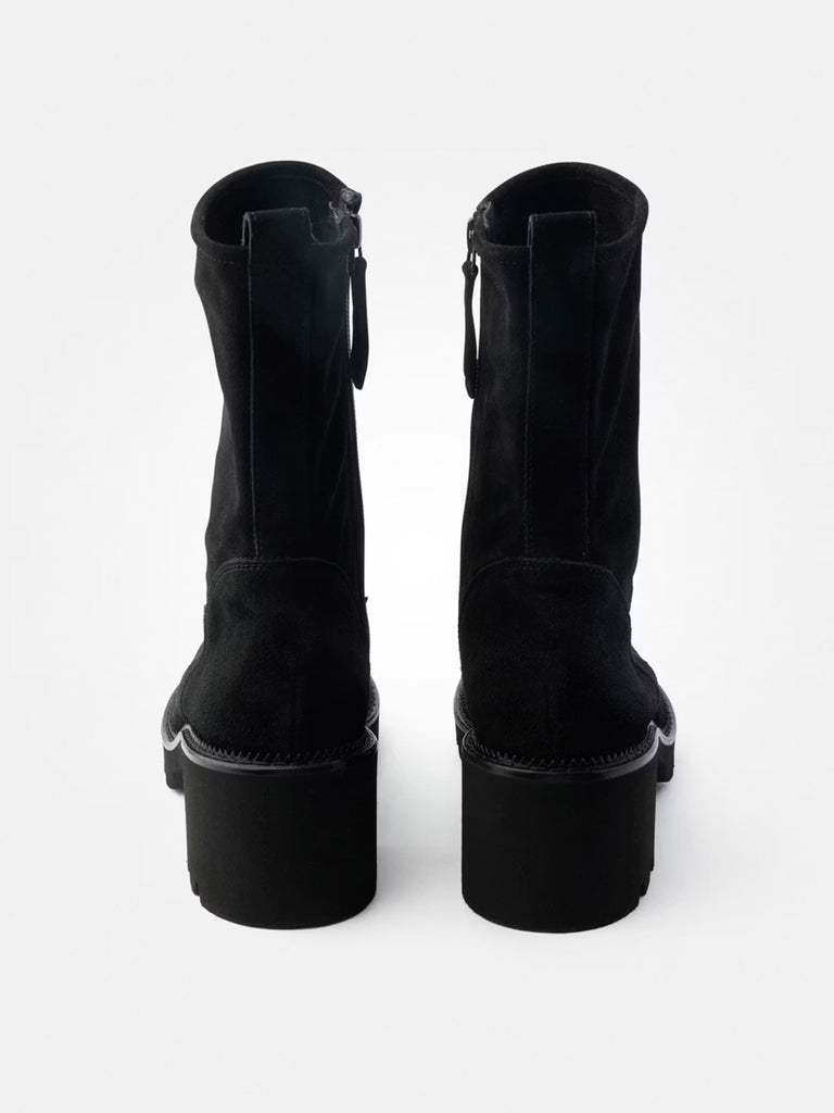 Stiefelette Soft Suede black, Ansicht hinten