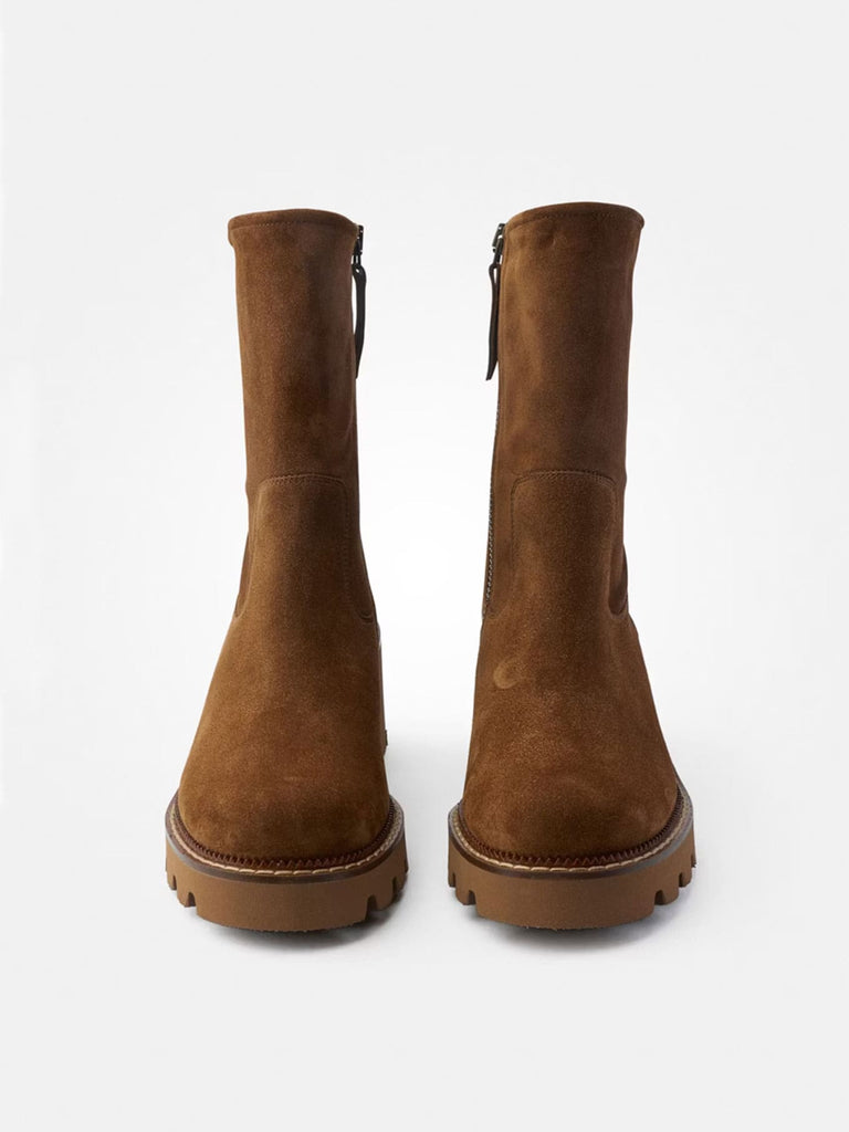 Stiefelette Soft Suede Toffee, Ansicht vorn