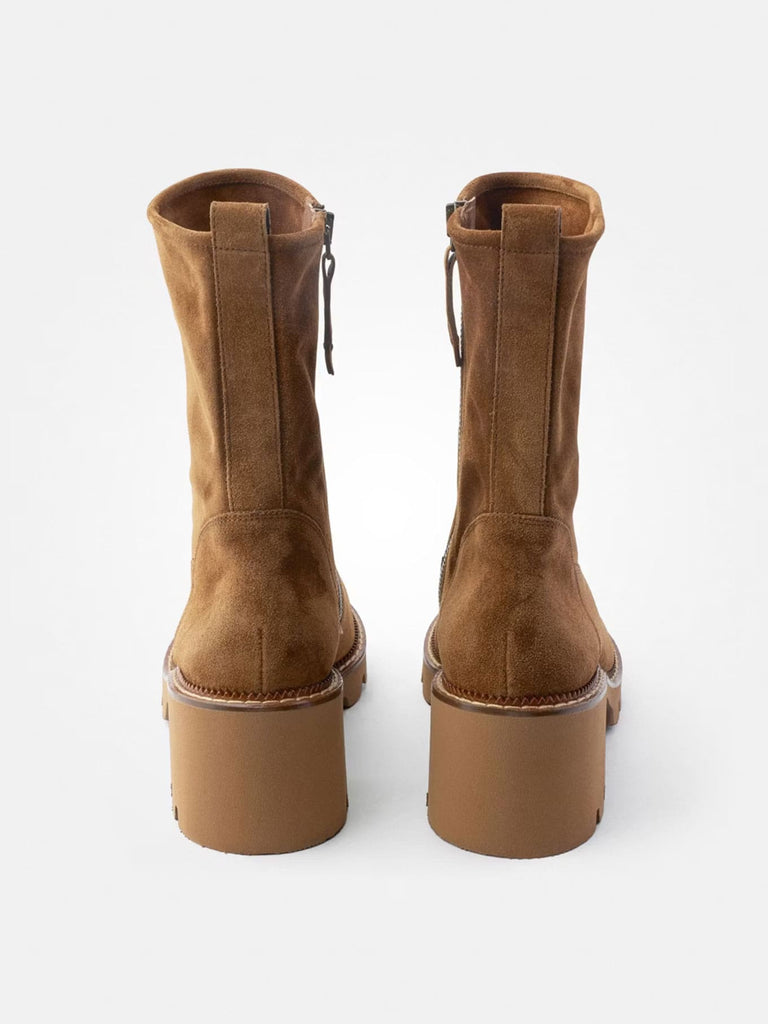 Stiefelette Soft Suede Toffee, Ansicht hinten