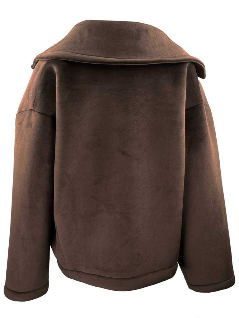 Biker Jacke braun, Ansicht hinten
