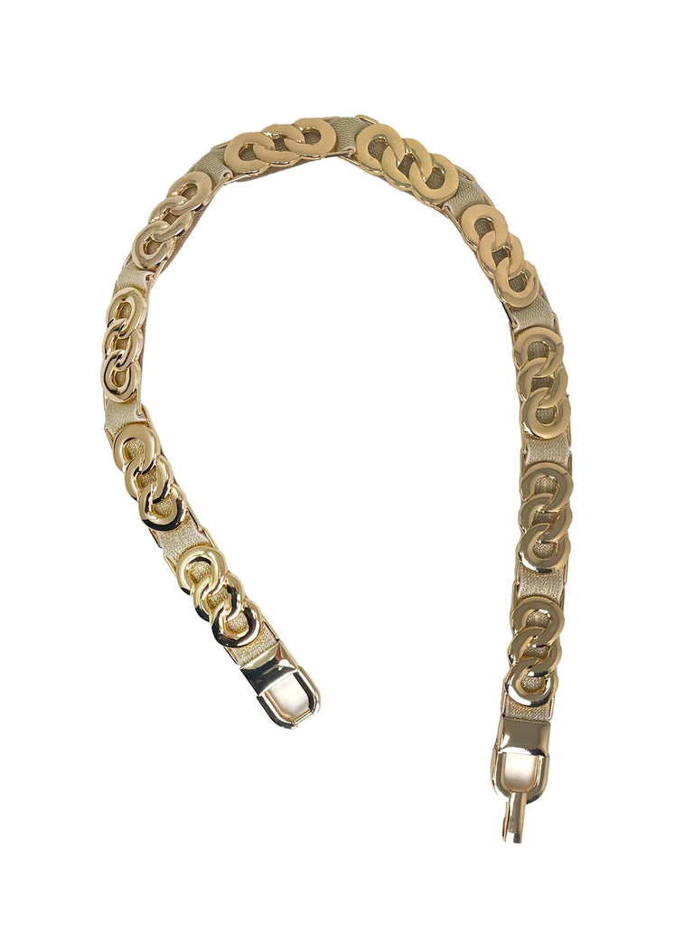 Gürtel Ringe goldfarben, Ansicht oben
