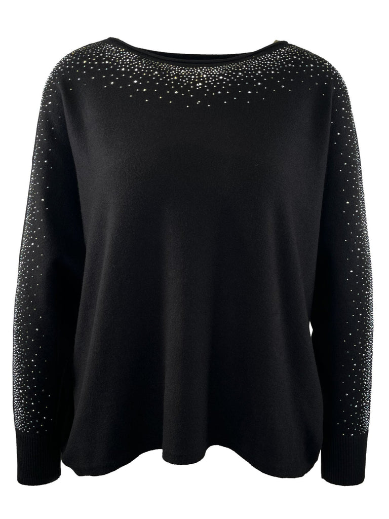 Pullover Glam schwarz, Ansicht vorne