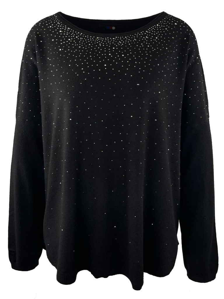 Pullover Cosmic schwarz, Ansicht vorne