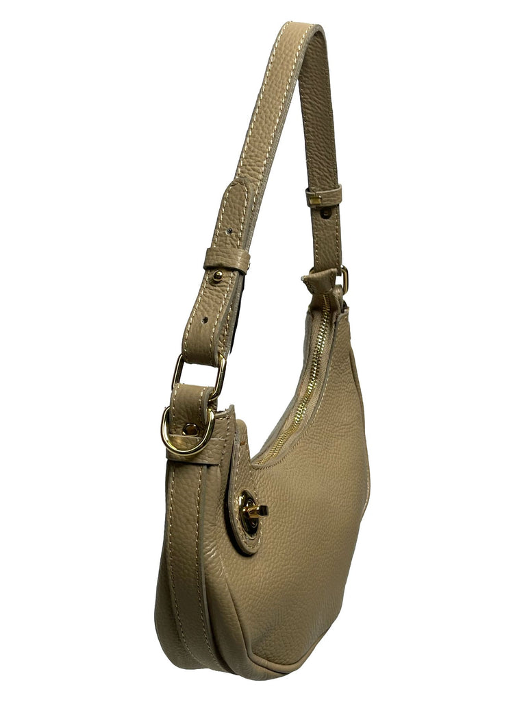 Tasche Banane beige, Ansicht seitlich