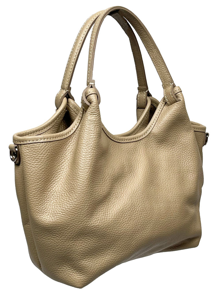 Tasche Lea beige, Ansicht seitlich