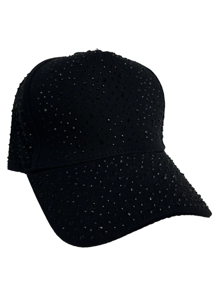 Kappe Strass schwarz, Ansicht vorne