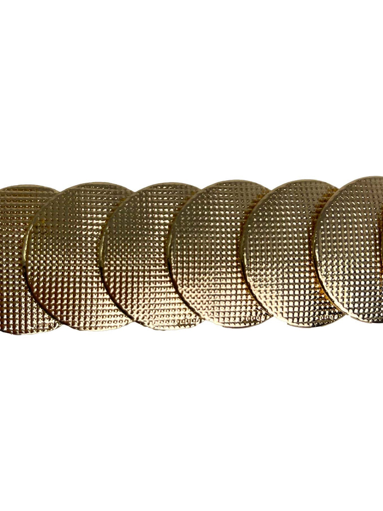 Gürtel Plättchen Struktur goldfarben, Ansicht Detail