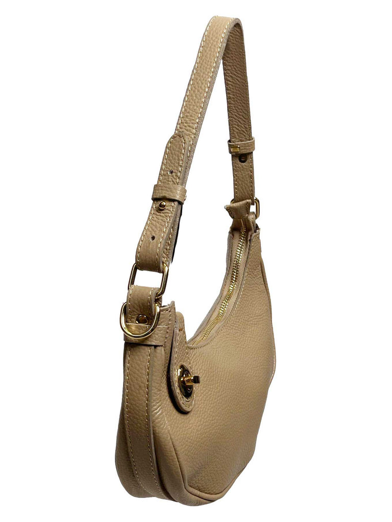 Tasche Banane beige, Ansicht seitlich