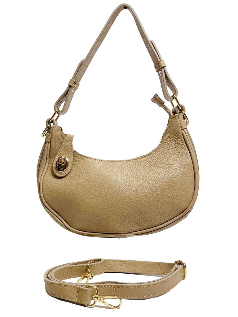 Tasche Banane beige, Ansicht vorn