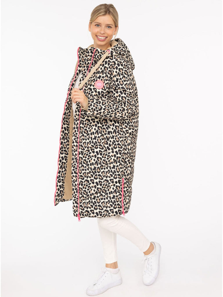 Steppjacke Allover leo, Ansicht seitlich
