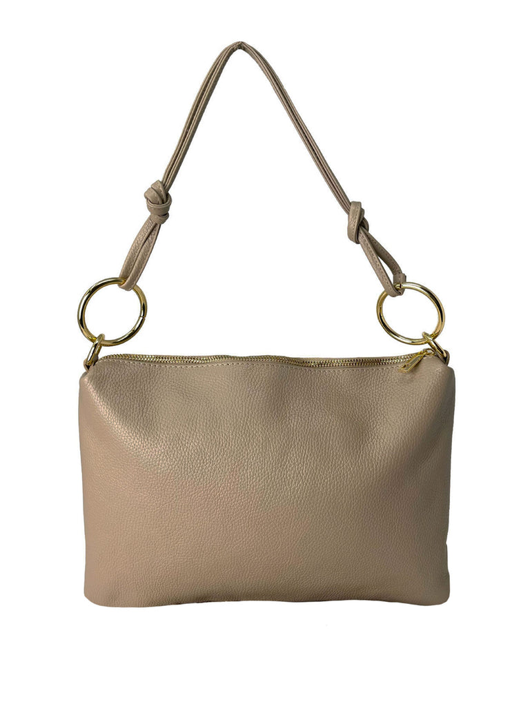 Handtasche taupe, Ansicht vorn