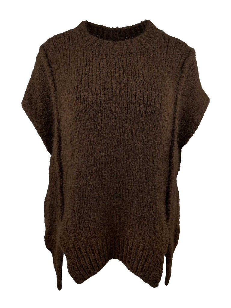 Pullunder Elya schokobraun, Ansicht vorn