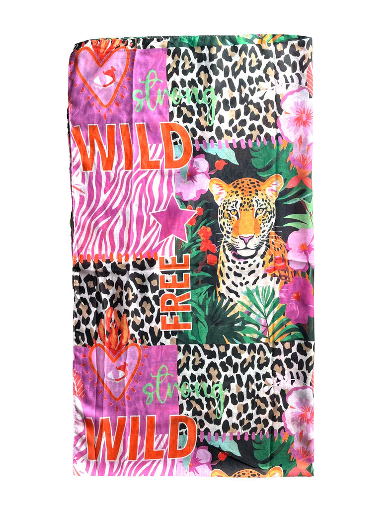 Schal Wild Strong Free bunt