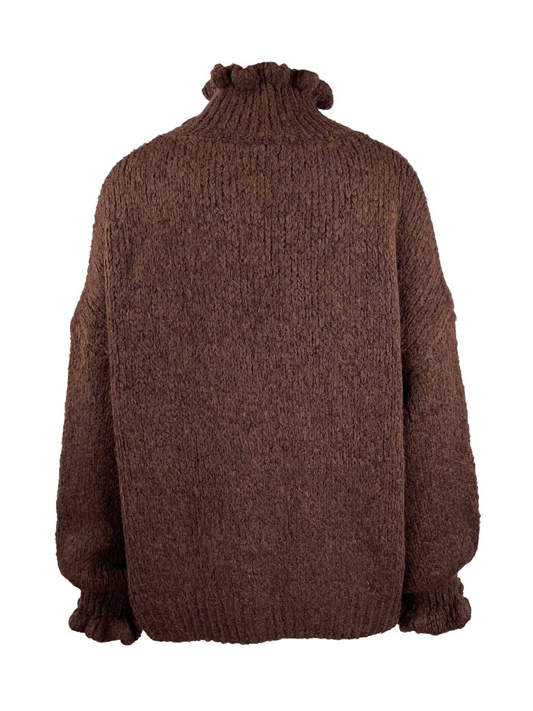 Pullover Lara schokobraun, Ansicht hinten