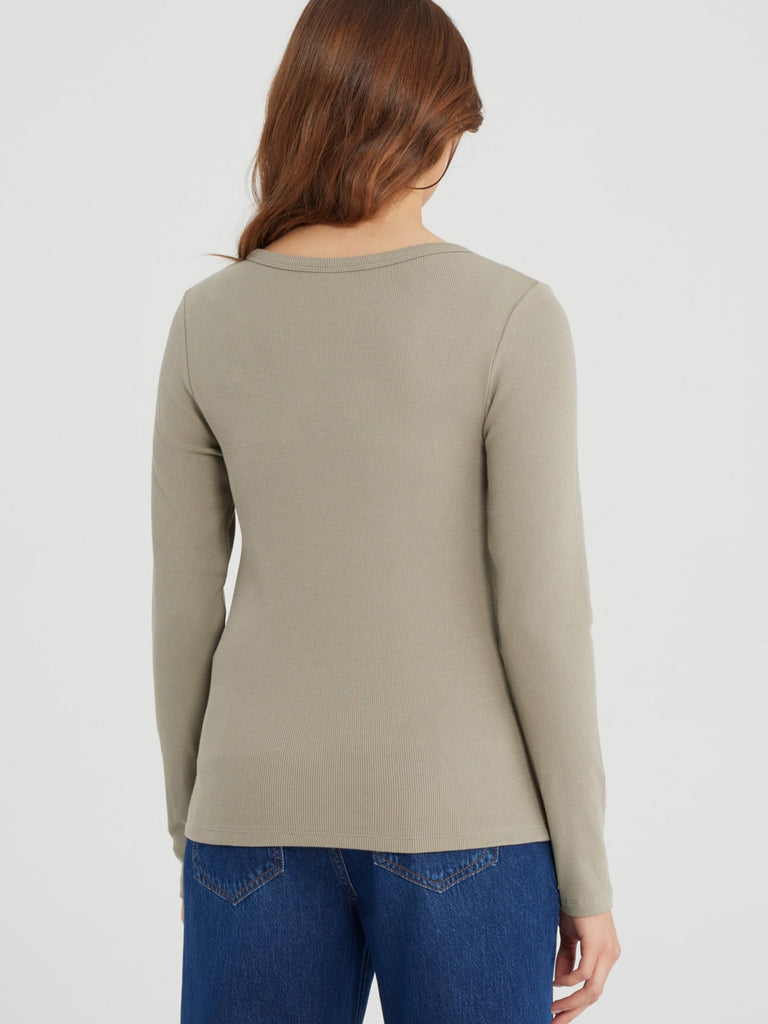 Shirt Langarm Dora sage, Ansicht hinten