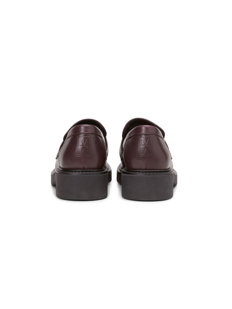 Loafer dark aubergine red, Ansicht hinten