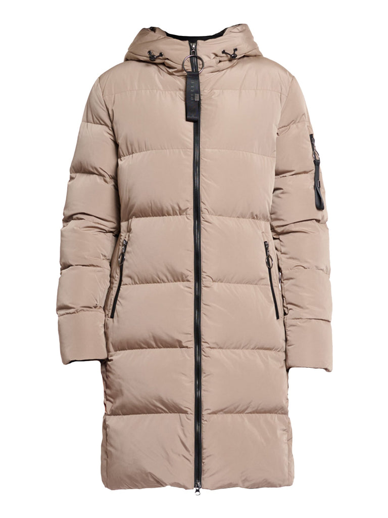 Steppmantel Jade toffee, Ansicht vorn