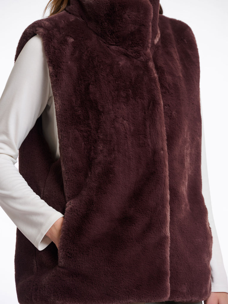 Weste Lison chocolate bean, Ansicht vorn