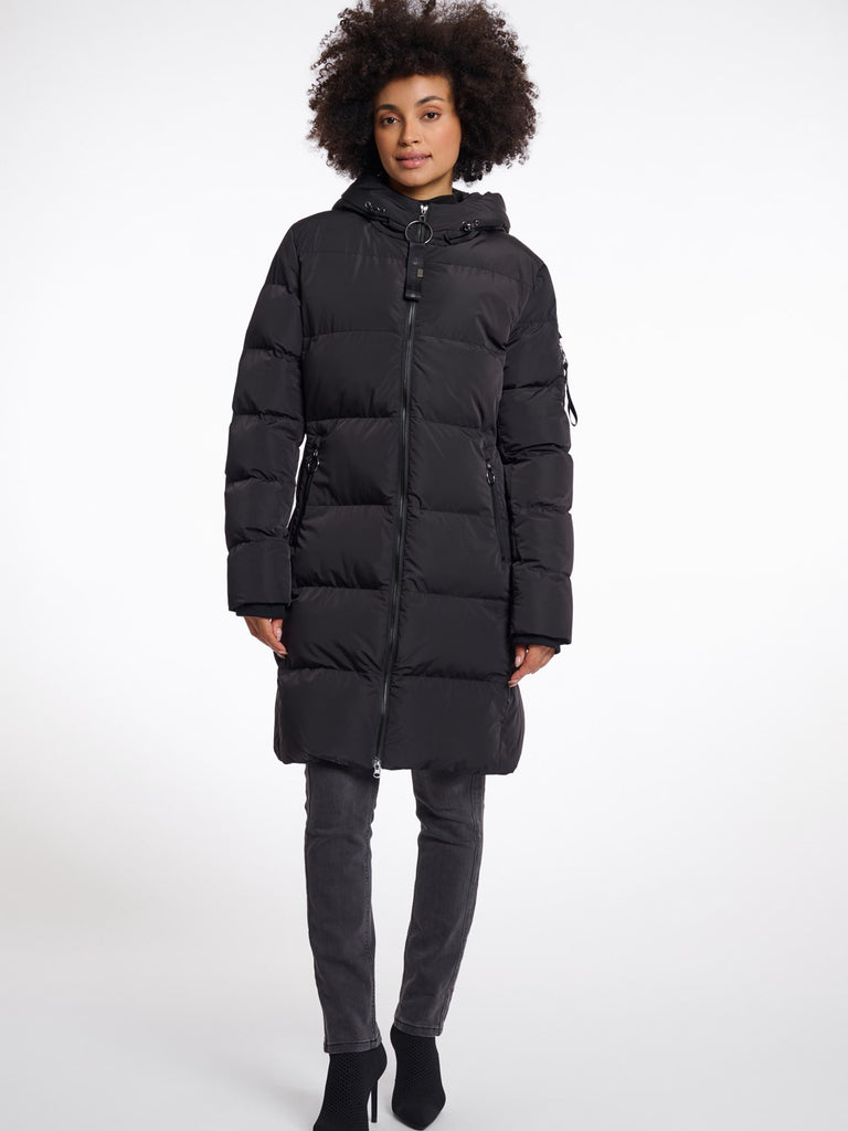 Steppmantel Jade black, Ansicht vorn