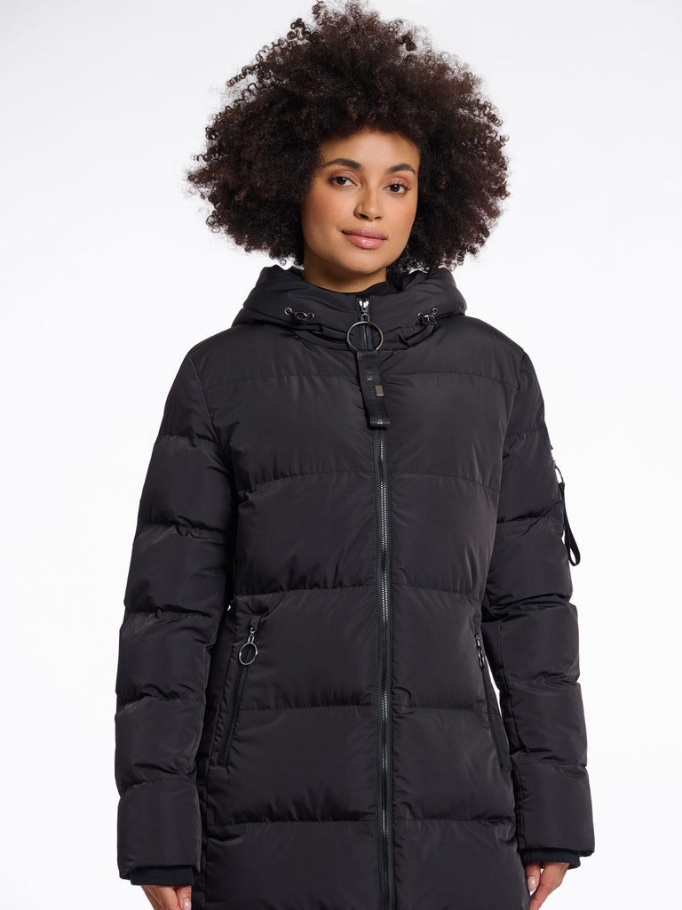 Steppmantel Jade black, Ansicht vorn