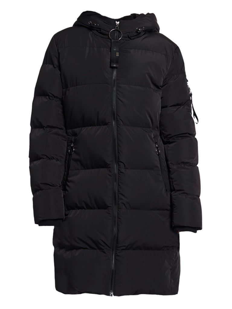 Steppmantel Jade black, Ansicht vorn