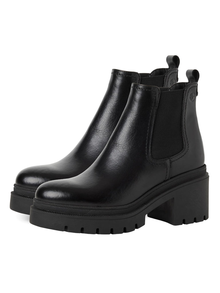 Chelsea Boot black leather, Paar-Ansicht seitlich