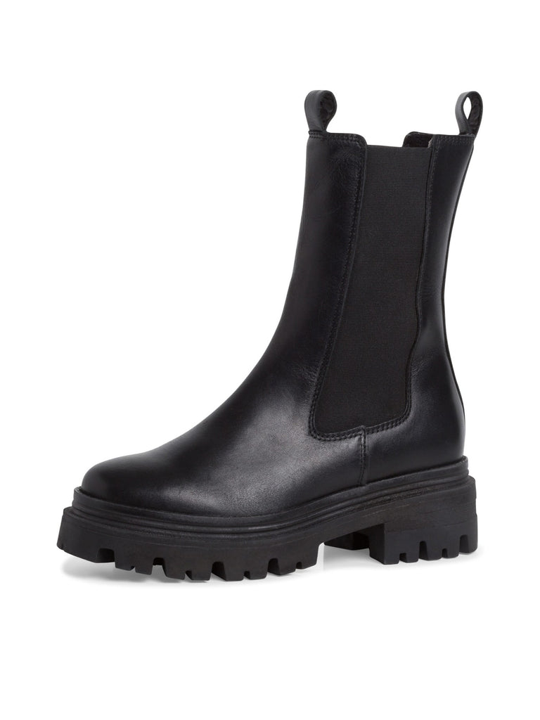 Chelsea Boot black leather, Ansicht seitlich