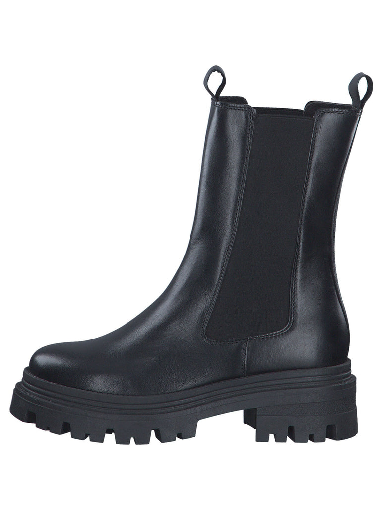 Chelsea Boot black leather, Ansicht seitlich