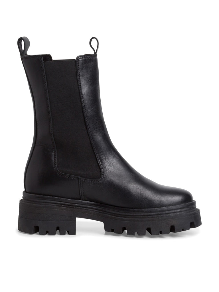 Chelsea Boot black leather, Ansicht seitlich