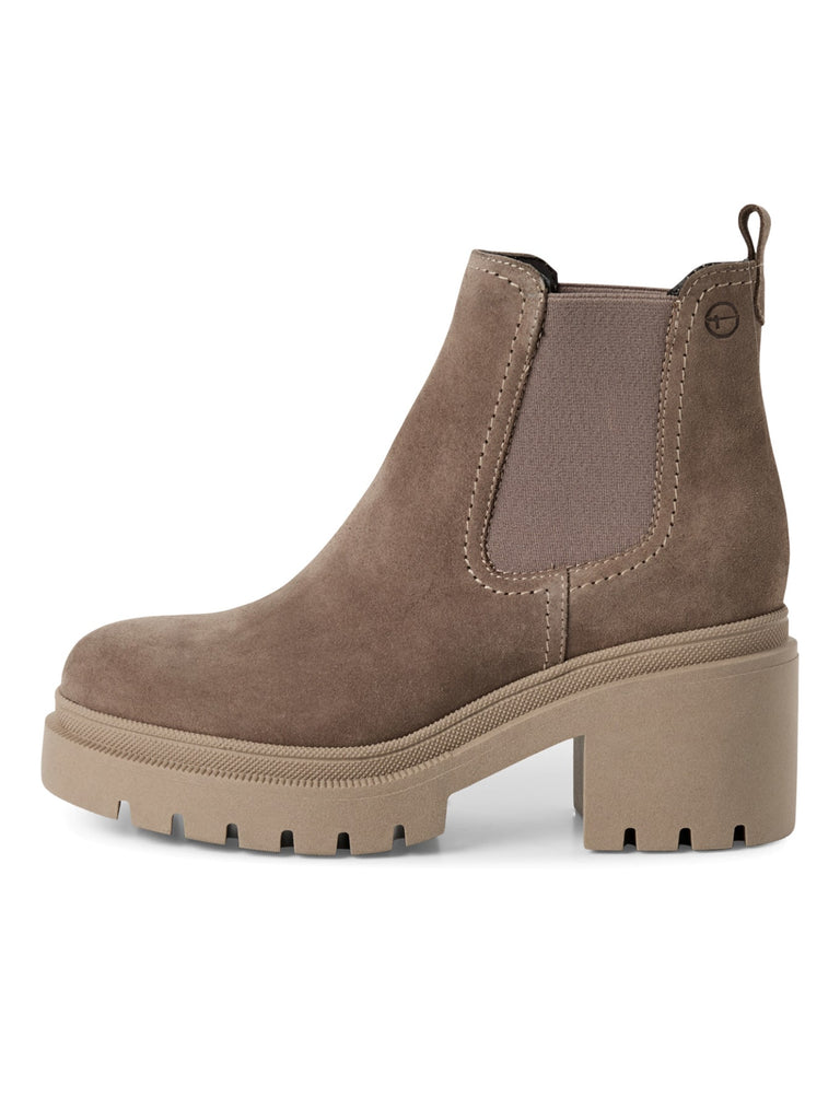 Chelsea Boot taupe suede, Ansicht seitlich