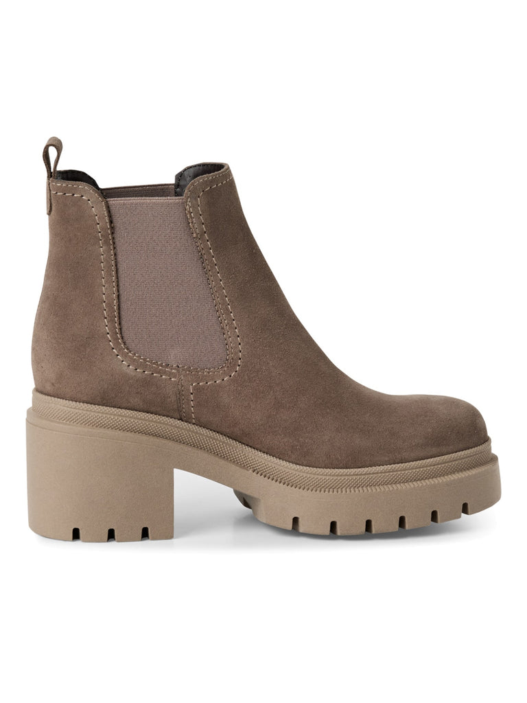 Chelsea Boot taupe suede, Ansicht seitlich
