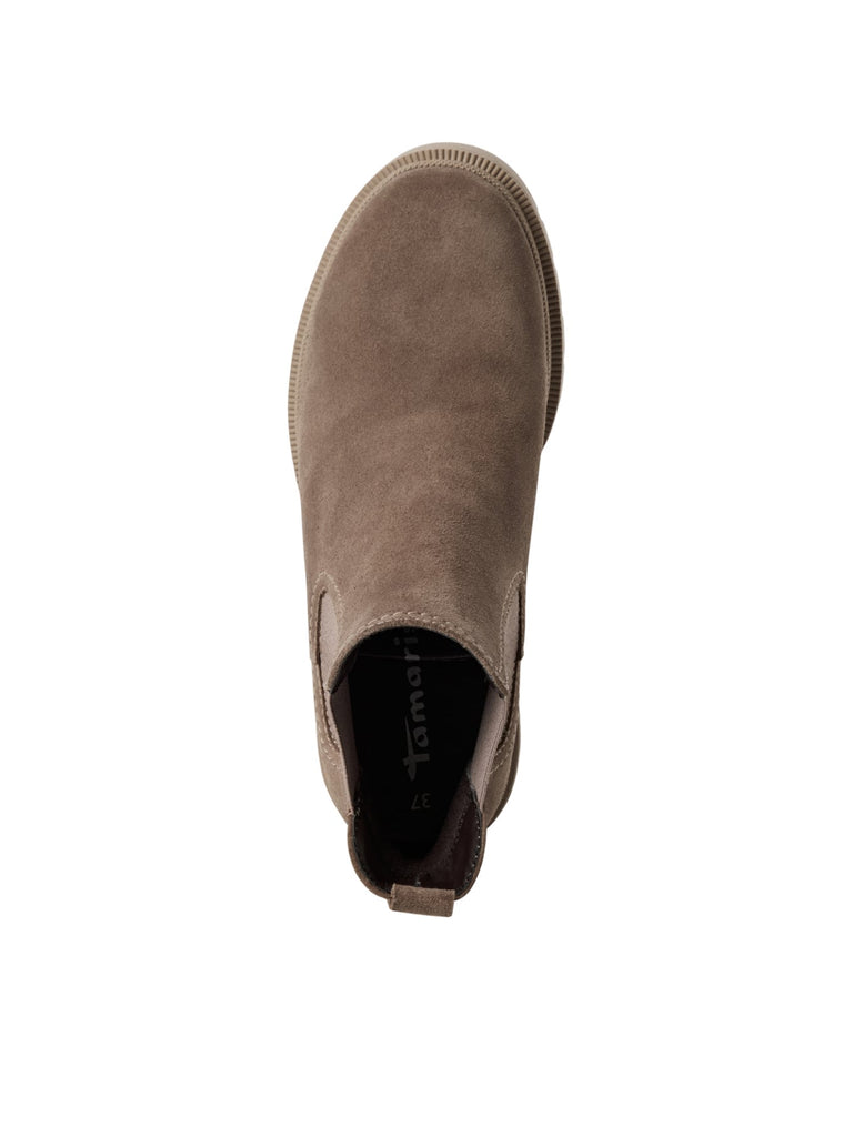 Chelsea Boot taupe suede, Ansicht oben