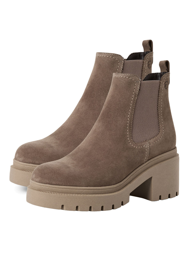 Chelsea Boot taupe suede, Paar-Ansicht seitlich