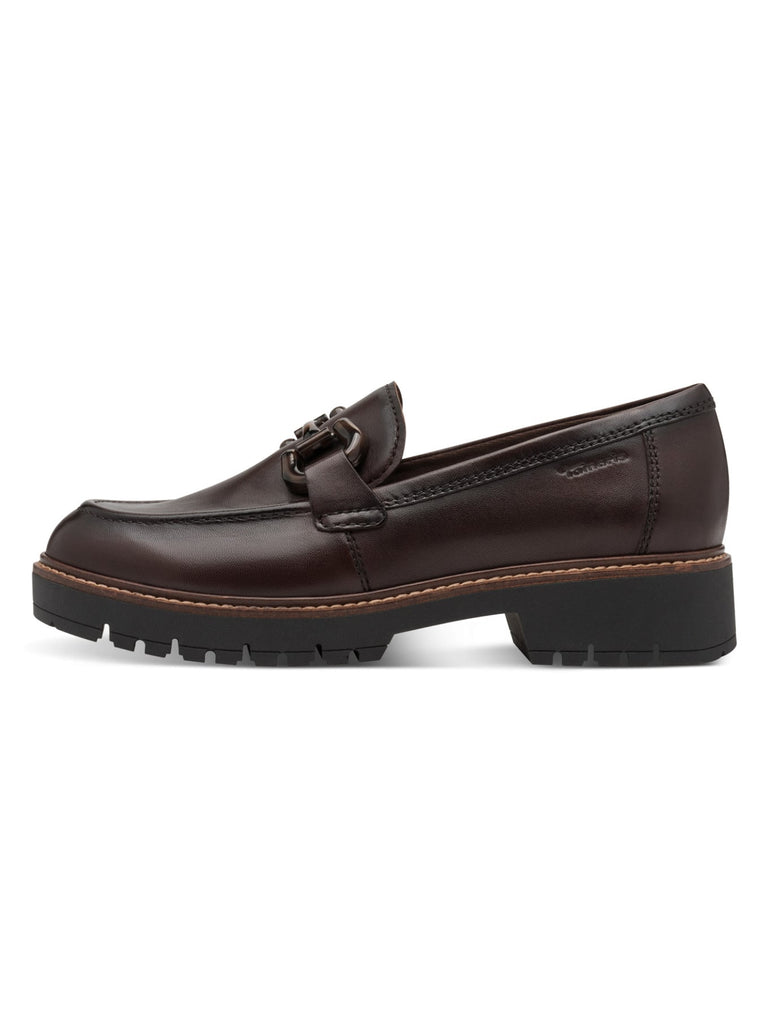 Slipper, braun, Ansicht seitlich