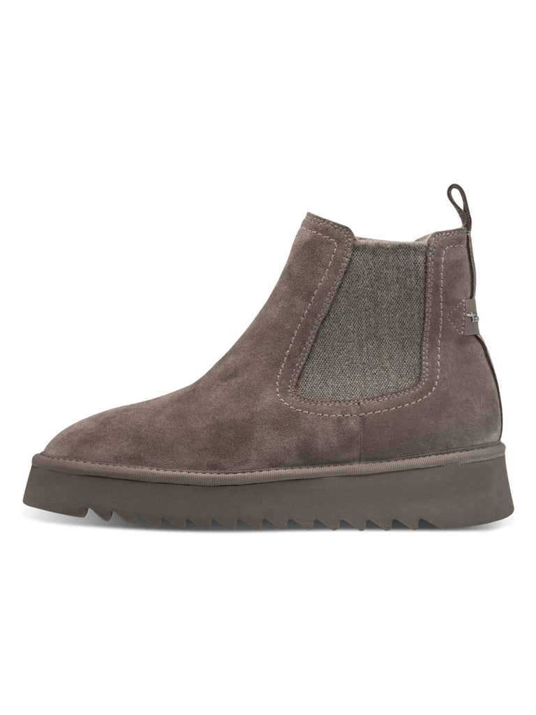 Chelsea Boot Warmfutter taupe, Ansicht seitlich