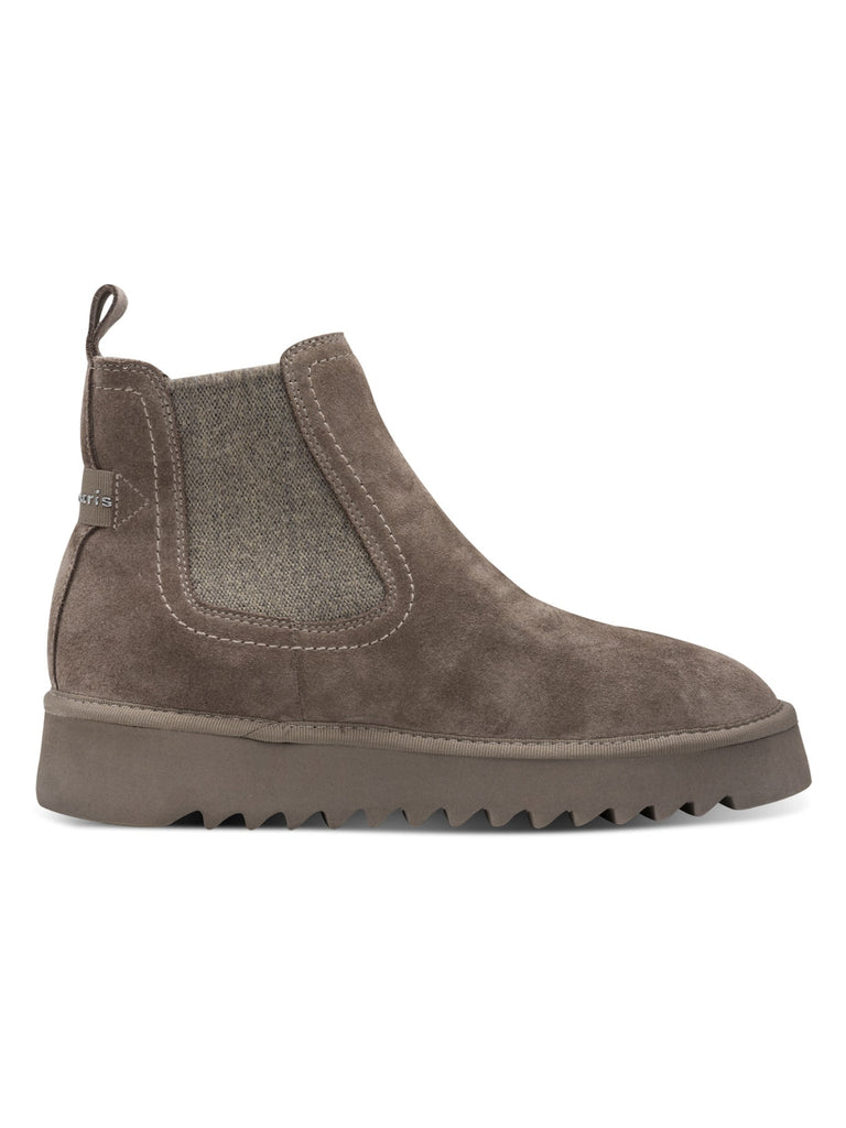 Chelsea Boot Warmfutter taupe, Ansicht seitlich