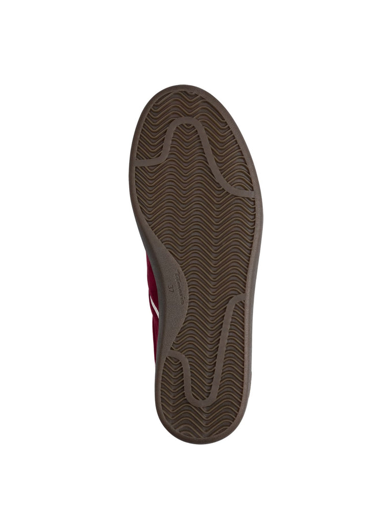 Sneaker, bordeaux, Ansicht von unten