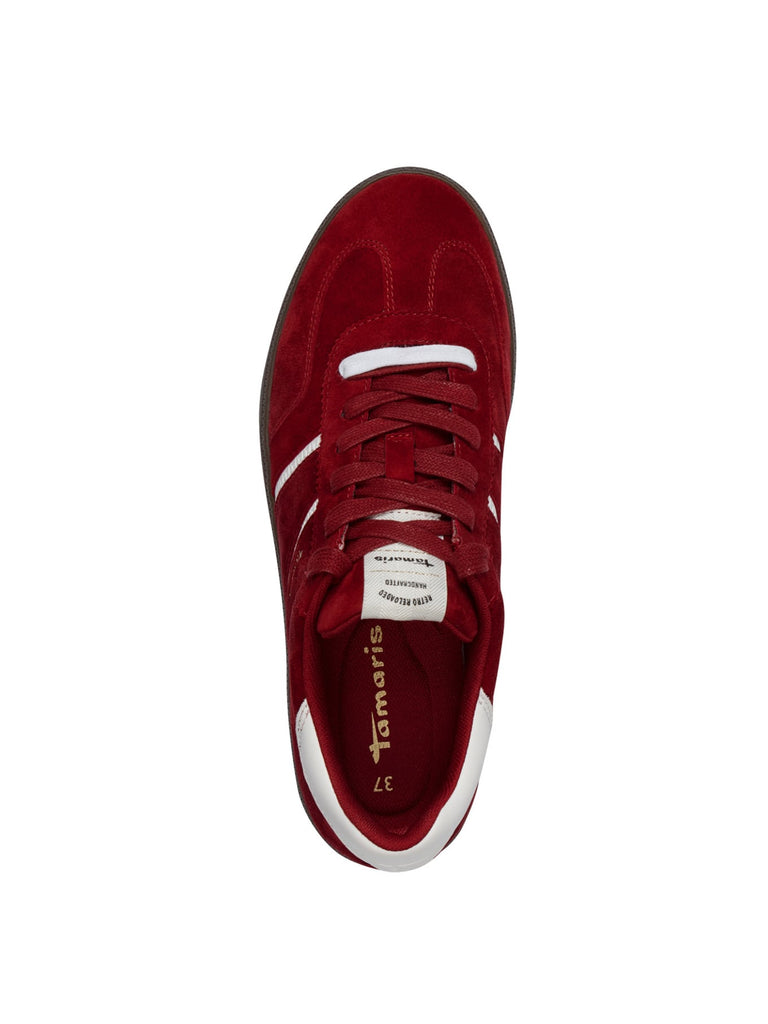 Sneaker, bordeaux, Ansicht von oben
