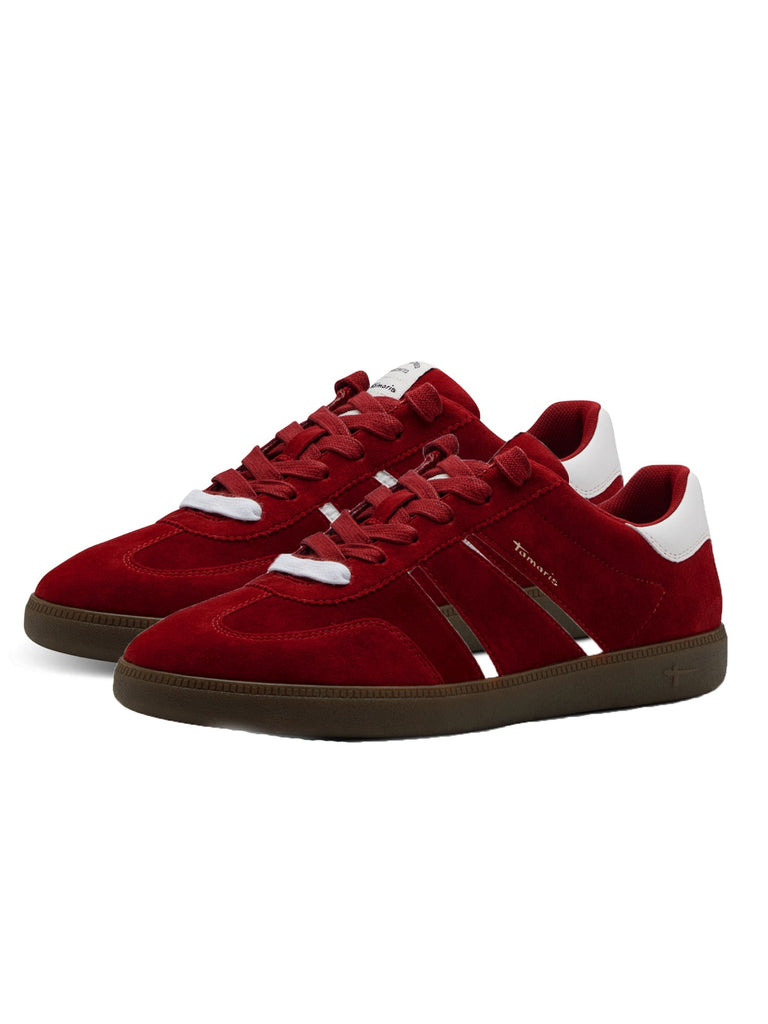 Sneaker, bordeaux, Ansicht seitlich Paar