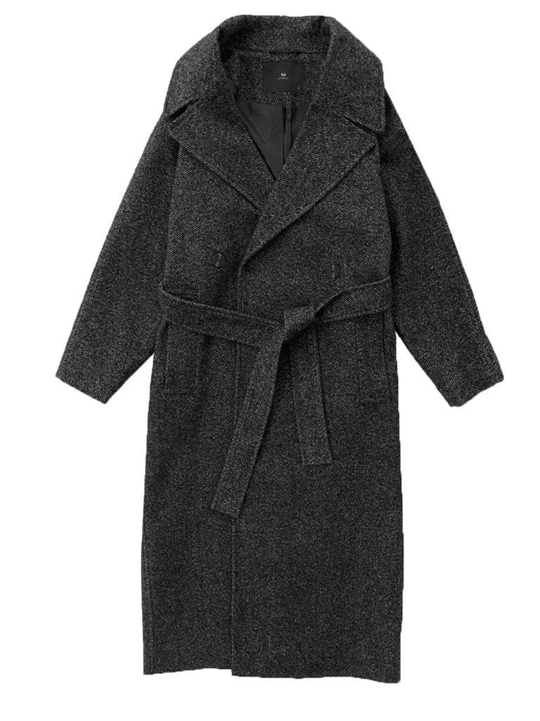 Mantel Brooklyn black, Ansicht vorn
