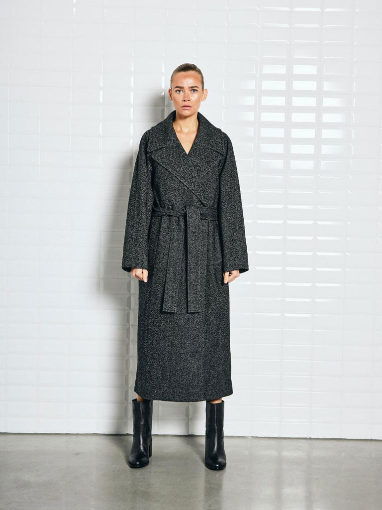 Mantel Brooklyn black, Ansicht vorn
