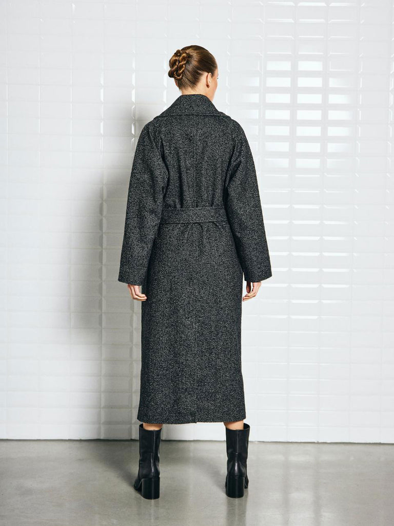 Mantel Brooklyn black, Ansicht hinten