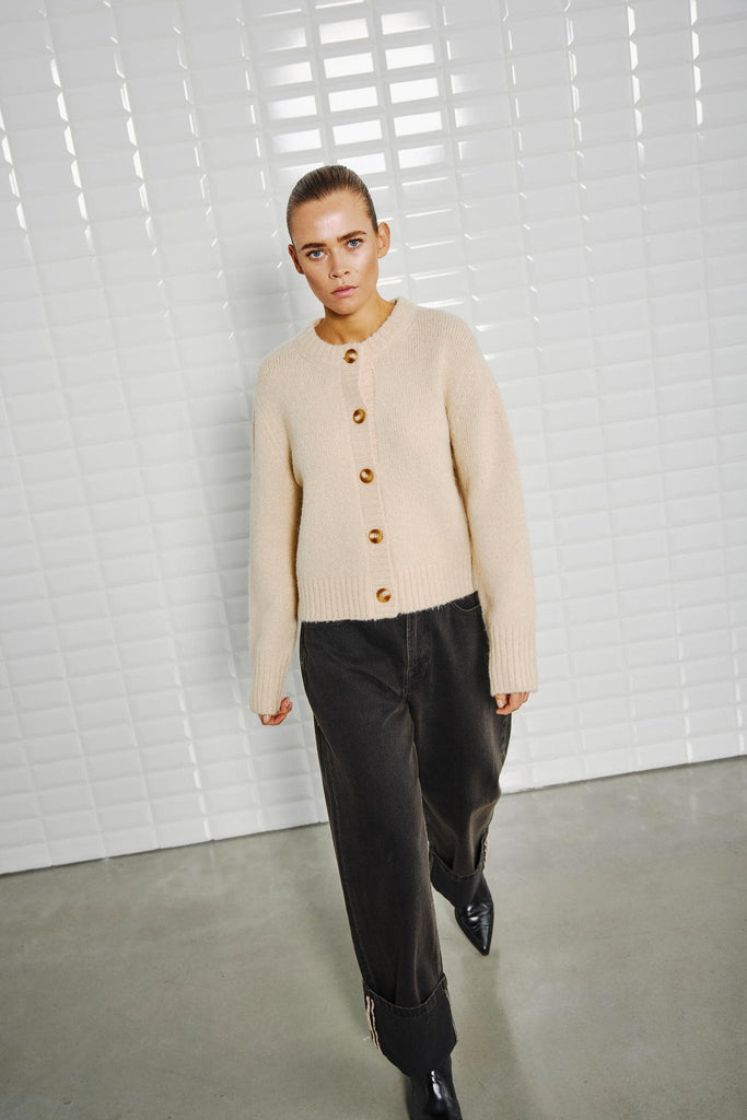 Strickjacke Myla almond cream, Ansicht vorn